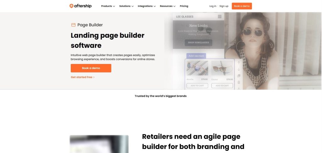 AfterShip Shopify Page Builder App