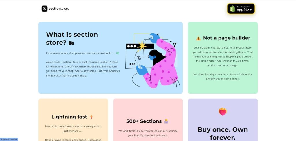 SectionStore Shopify Page Builder App