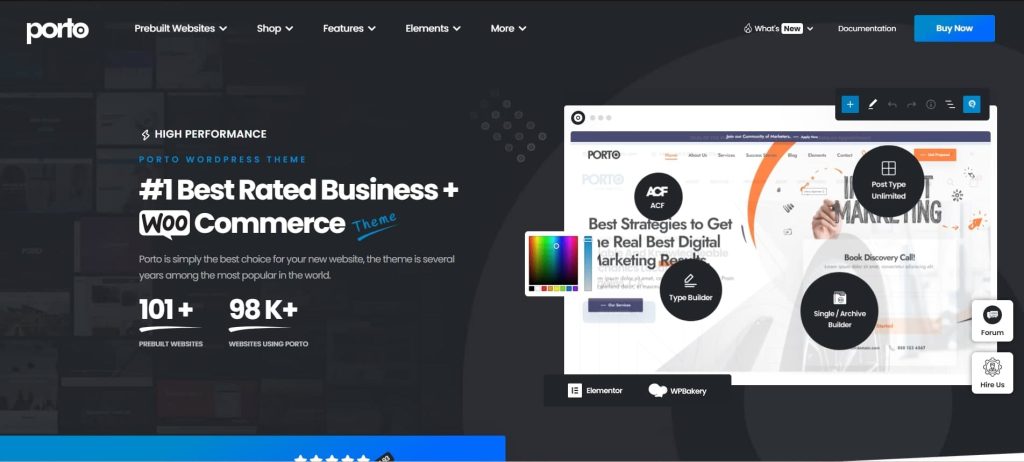 Best WordPress Themes for E-Commerce Porto