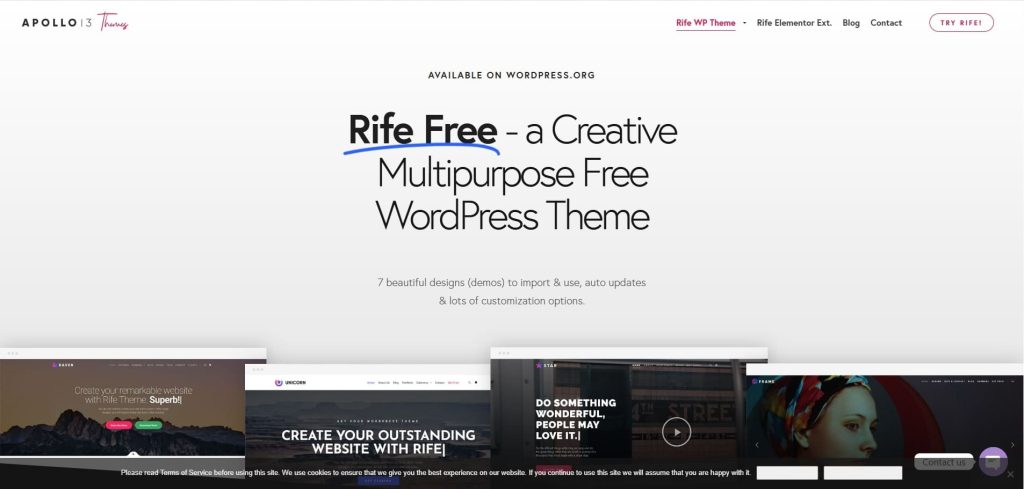 Best WordPress Themes for E-Commerce Rife Free